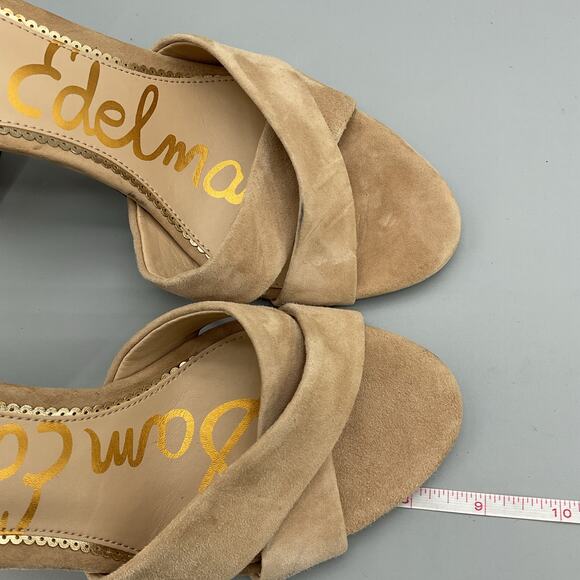 Sam Edelman Women’s Yancy Ankle Strap Sandals Tan Size 9.5M - Picture 7 of 10